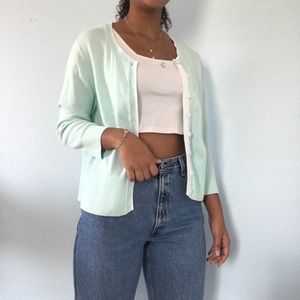 Liz Claiborne teal cardigan